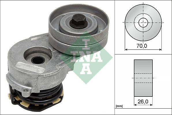 INA 534 0321 10 - Ремъчен обтегач, пистов ремък vvparts.bg