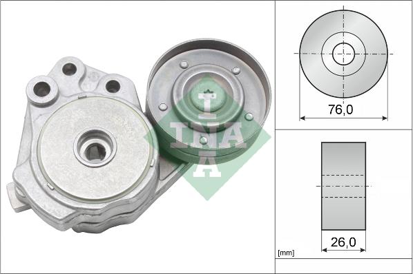 INA 534 0374 10 - Ремъчен обтегач, пистов ремък vvparts.bg