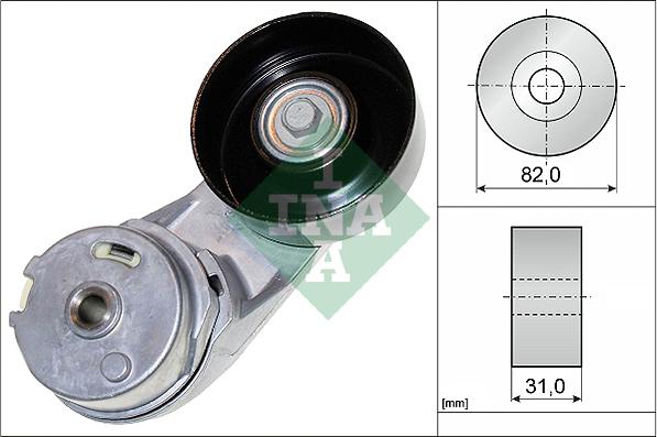 INA 534 0372 10 - Ремъчен обтегач, пистов ремък vvparts.bg