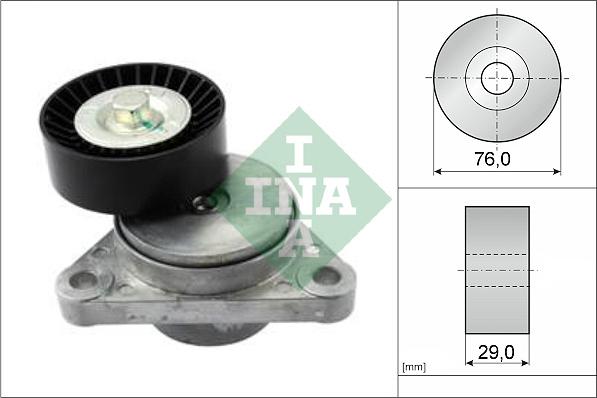 INA 534 0290 10 - Ремъчен обтегач, пистов ремък vvparts.bg