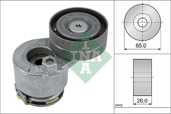 INA 534 0240 10 - Ремъчен обтегач, пистов ремък vvparts.bg