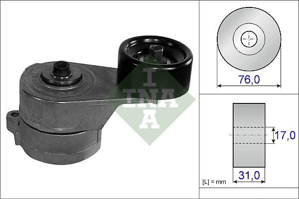 INA 534 0219 10 - Ремъчен обтегач, пистов ремък vvparts.bg