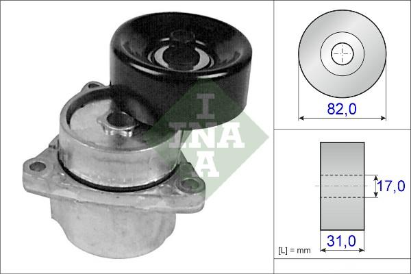 INA 534 0216 10 - Ремъчен обтегач, пистов ремък vvparts.bg