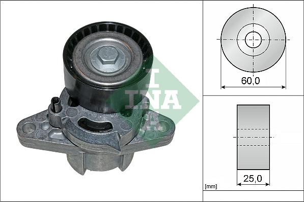 INA 534 0271 10 - Ремъчен обтегач, пистов ремък vvparts.bg