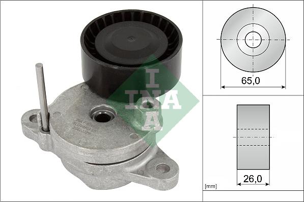 INA 534 0795 10 - Ремъчен обтегач, пистов ремък vvparts.bg