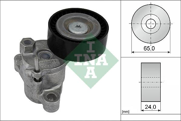 INA 534 0729 10 - Ремъчен обтегач, пистов ремък vvparts.bg