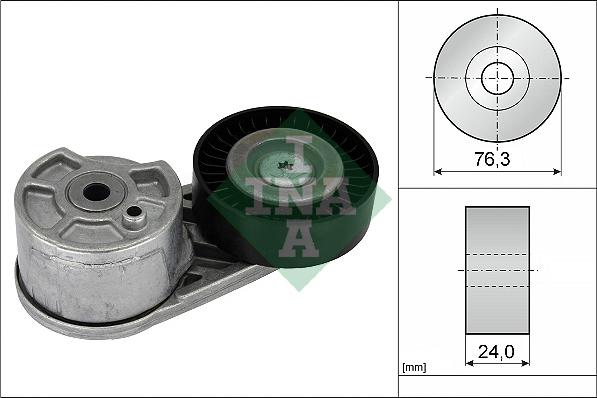 INA 534 0725 10 - Ремъчен обтегач, пистов ремък vvparts.bg