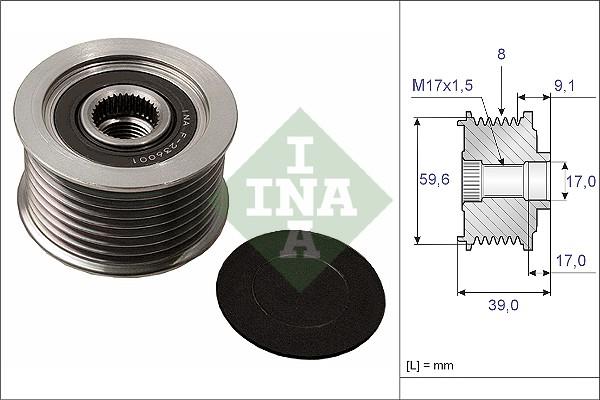 INA 535 0049 10 - Ремъчна шайба, генератор vvparts.bg