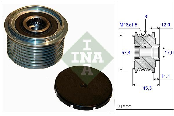 INA 535 0069 10 - Ремъчна шайба, генератор vvparts.bg