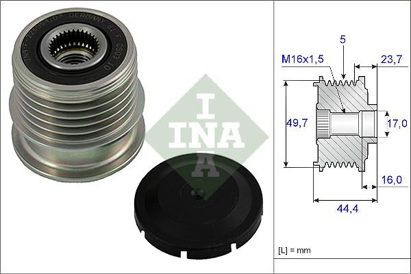 INA 535 0011 10 - Ремъчна шайба, генератор vvparts.bg