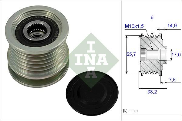 INA 535 0013 10 - Ремъчна шайба, генератор vvparts.bg