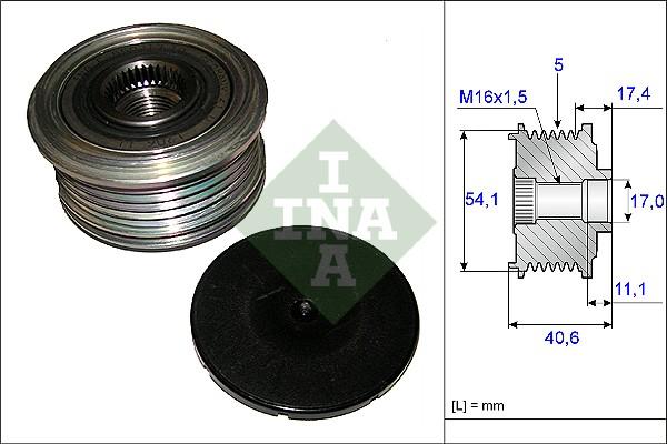 INA 535 0089 10 - Ремъчна шайба, генератор vvparts.bg