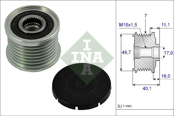 INA 535 0021 10 - Ремъчна шайба, генератор vvparts.bg