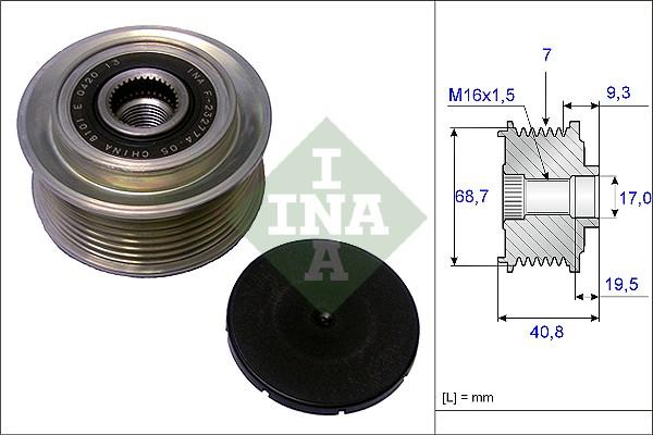 INA 535 0079 10 - Ремъчна шайба, генератор vvparts.bg