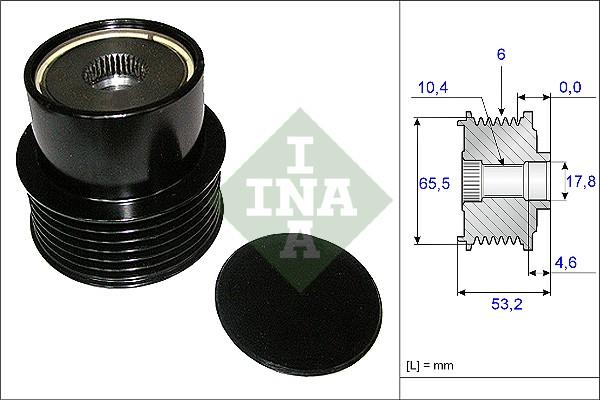 INA 535 0195 10 - Ремъчна шайба, генератор vvparts.bg