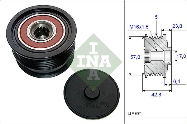 INA 535 0190 10 - Ремъчна шайба, генератор vvparts.bg