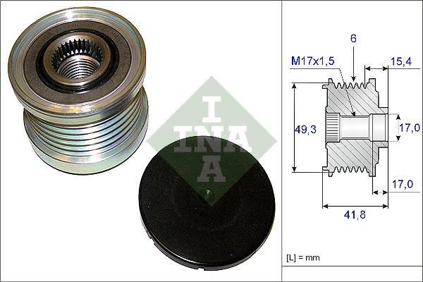 INA 535 0193 10 - Ремъчна шайба, генератор vvparts.bg