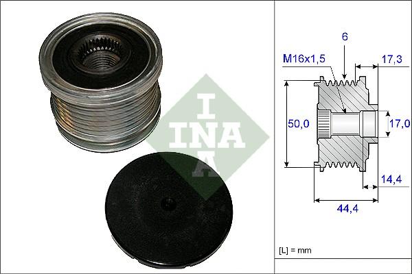 INA 535 0148 10 - Ремъчна шайба, генератор vvparts.bg