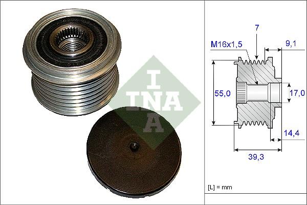 INA 535 0142 10 - Ремъчна шайба, генератор vvparts.bg