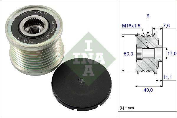 INA 535 0119 10 - Ремъчна шайба, генератор vvparts.bg