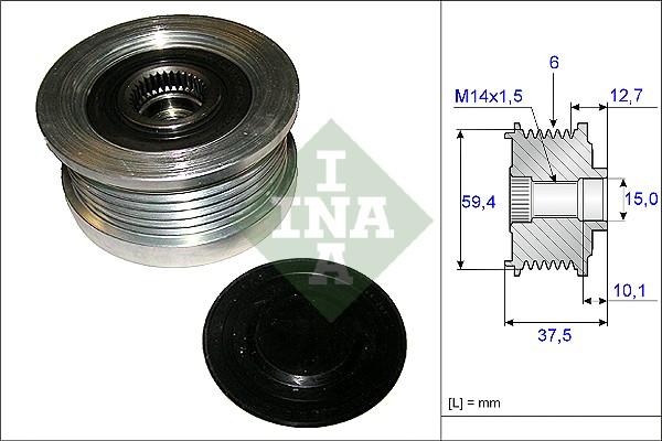 INA 535 0110 10 - Ремъчна шайба, генератор vvparts.bg