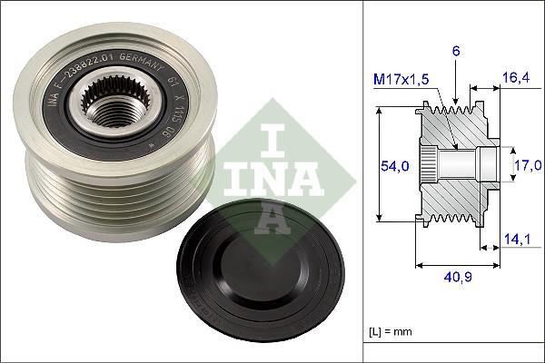 INA 535 0112 10 - Ремъчна шайба, генератор vvparts.bg