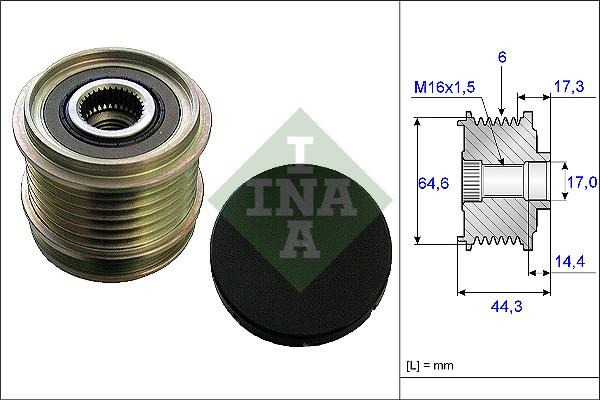 INA 535 0130 10 - Ремъчна шайба, генератор vvparts.bg