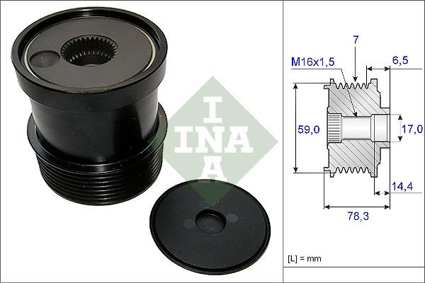 INA 535 0120 10 - Ремъчна шайба, генератор vvparts.bg