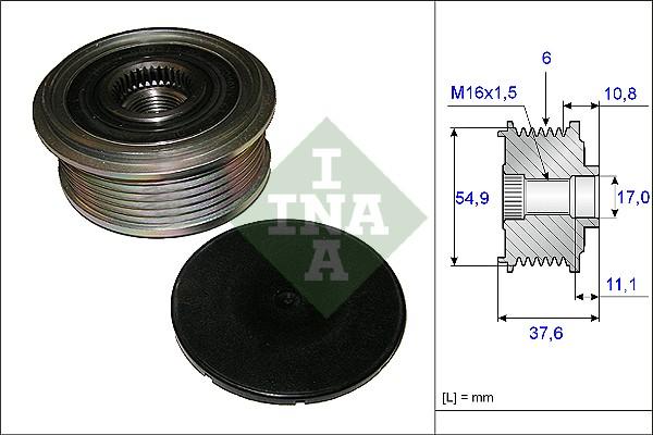 INA 535 0123 10 - Ремъчна шайба, генератор vvparts.bg