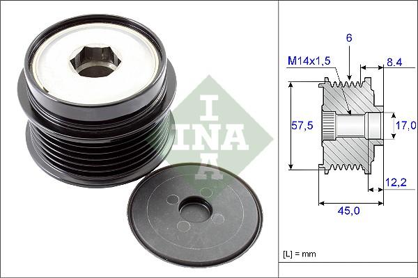 INA 535 0174 10 - Ремъчна шайба, генератор vvparts.bg