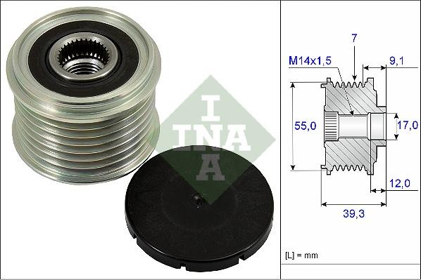 INA 535 0260 10 - Ремъчна шайба, генератор vvparts.bg