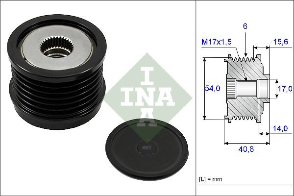 INA 535 0230 10 - Ремъчна шайба, генератор vvparts.bg