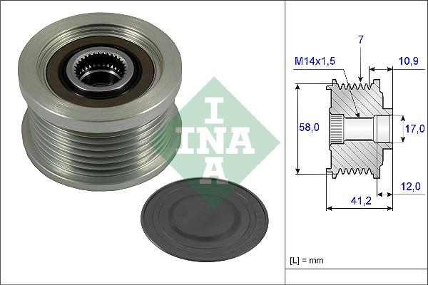 INA 535 0232 10 - Ремъчна шайба, генератор vvparts.bg