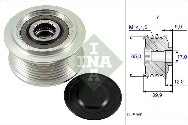 INA 535 0229 10 - Ремъчна шайба, генератор vvparts.bg