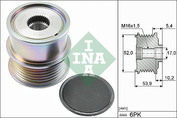 INA 535 0279 10 - Ремъчна шайба, генератор vvparts.bg