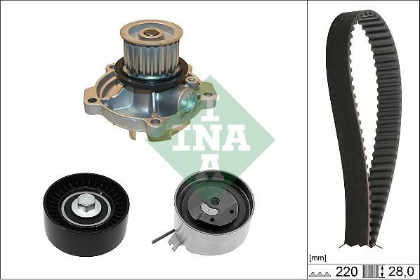 INA 530 0456 30 - Водна помпа+ к-кт ангренажен ремък vvparts.bg