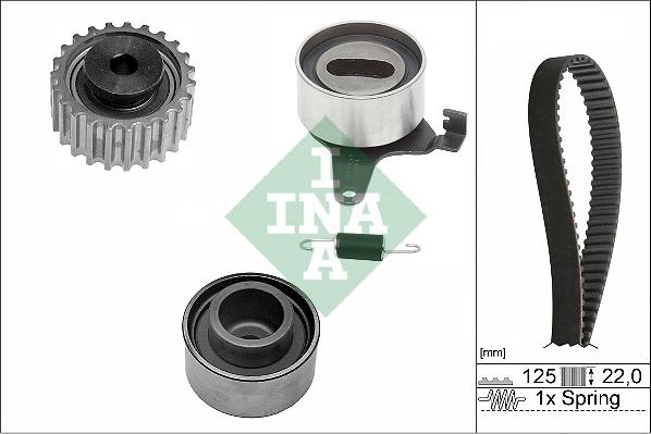 INA 530 0423 10 - Комплект ангренажен ремък vvparts.bg