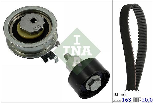 INA 530 0592 10 - Комплект ангренажен ремък vvparts.bg