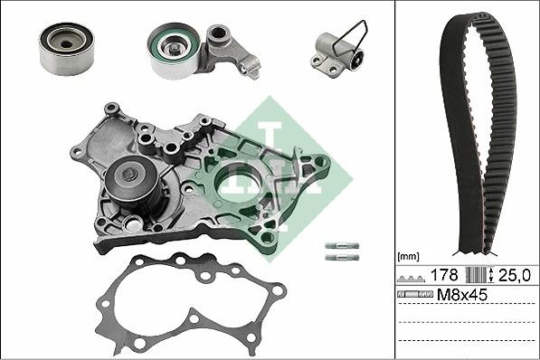 INA 530 0543 30 - Водна помпа+ к-кт ангренажен ремък vvparts.bg