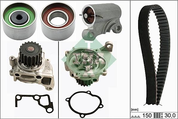 INA 530 0519 30 - Водна помпа+ к-кт ангренажен ремък vvparts.bg