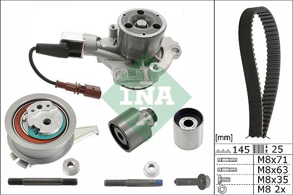 INA 530 0650 30 - Водна помпа+ к-кт ангренажен ремък vvparts.bg