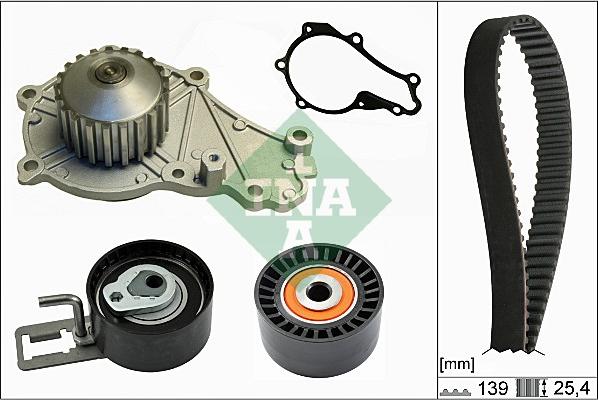 INA 530 0610 30 - Водна помпа+ к-кт ангренажен ремък vvparts.bg