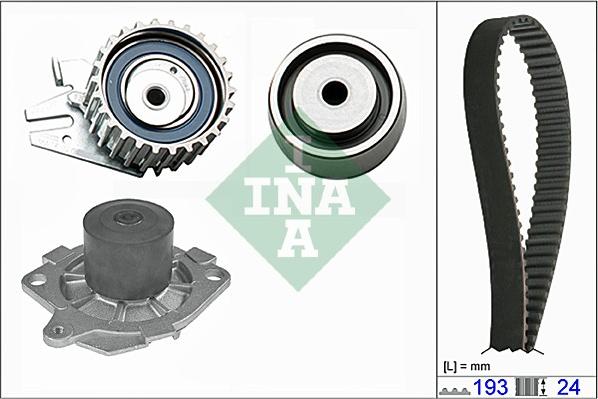 INA 530 0621 30 - Водна помпа+ к-кт ангренажен ремък vvparts.bg