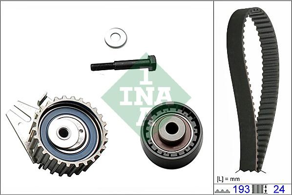 INA 530 0623 10 - Комплект ангренажен ремък vvparts.bg