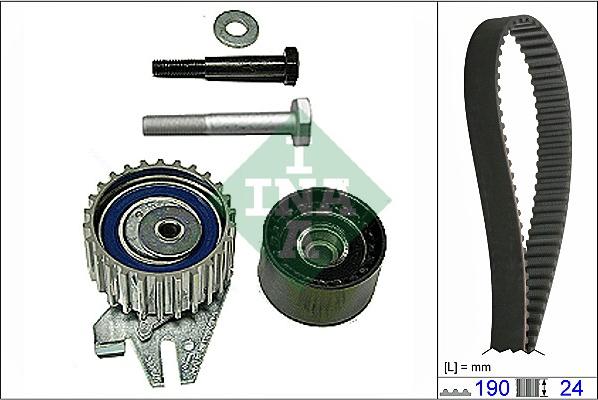 INA 530 0622 10 - Комплект ангренажен ремък vvparts.bg