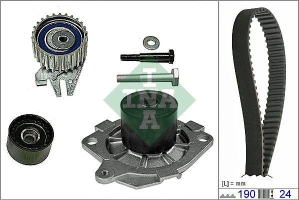 INA 530 0622 30 - Водна помпа+ к-кт ангренажен ремък vvparts.bg