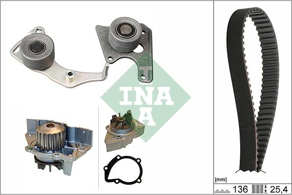 INA 530 0096 31 - Водна помпа+ к-кт ангренажен ремък vvparts.bg