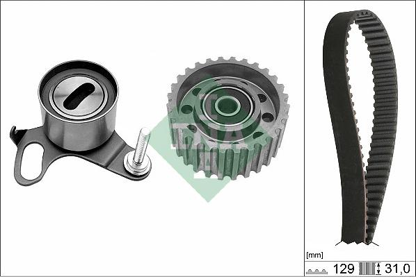 INA 530 0048 10 - Комплект ангренажен ремък vvparts.bg