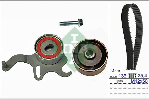 INA 530 0054 10 - Комплект ангренажен ремък vvparts.bg