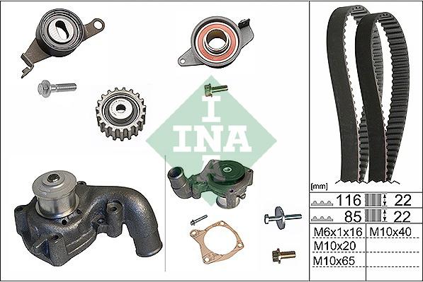 INA 530 0010 31 - Водна помпа+ к-кт ангренажен ремък vvparts.bg